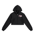 FMR GRL Essential Cropped Zip-Up Hoodie