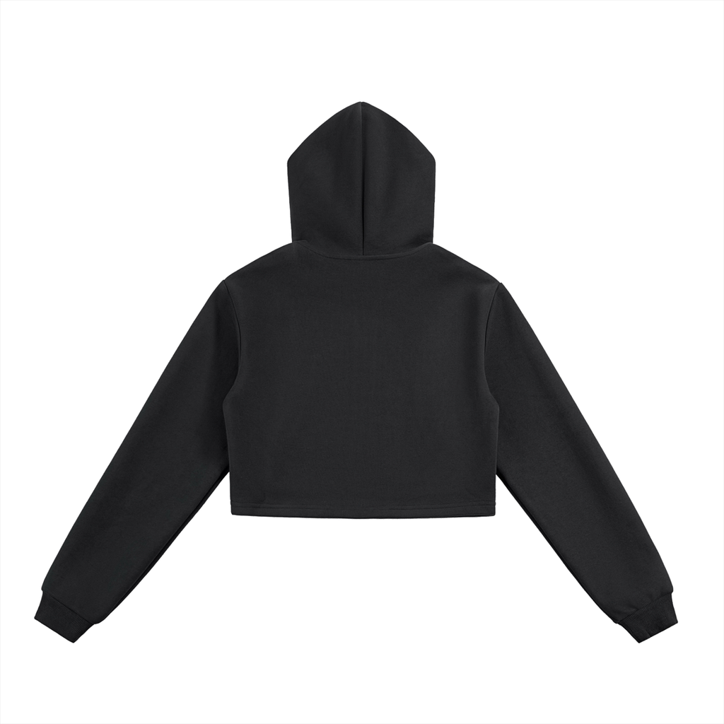 FMR GRL Essential Cropped Zip-Up Hoodie